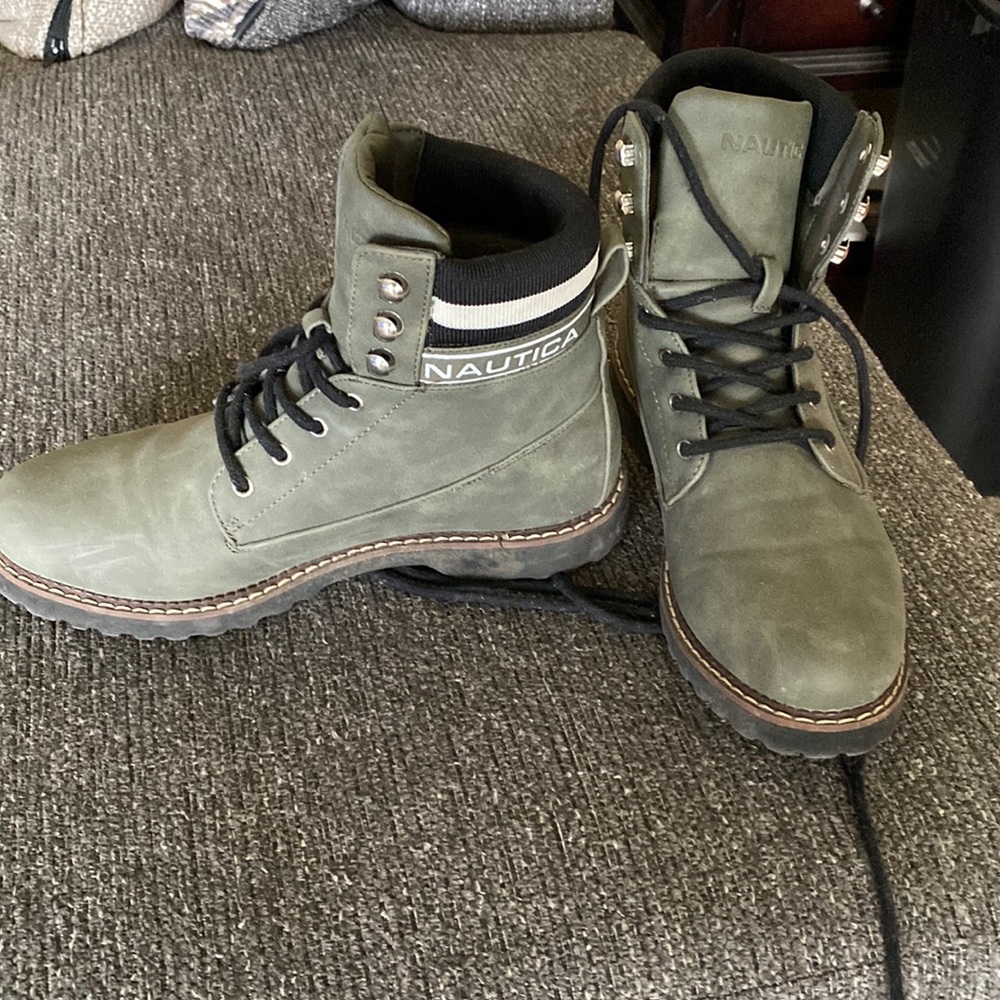 Army green boots